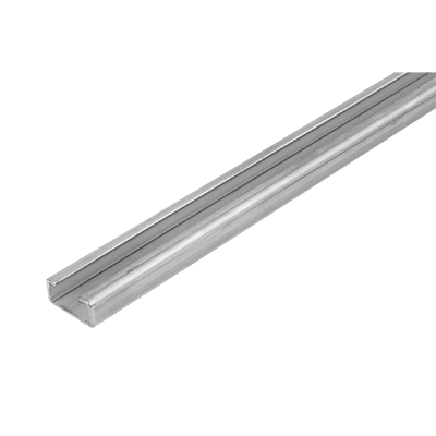 C profiles steel or stainless steel for glide rails