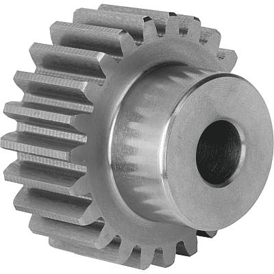 Bevel gears in steel, ratio 1:1 toothing milled, straight teeth, engagement  angle 20°