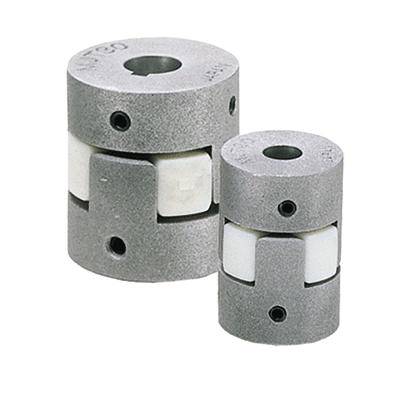 Elastomer dog couplings with clamping with grub screw