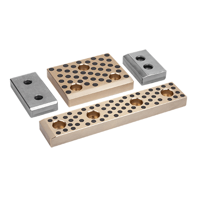 Plaques coulissantes en bronze ou en acier, sans entretien