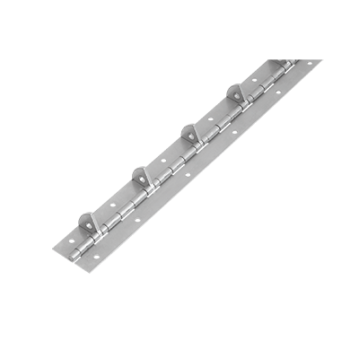 Piano hinges, stainless steel with stop