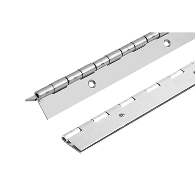 Spring assisted piano hinges, stainless steel