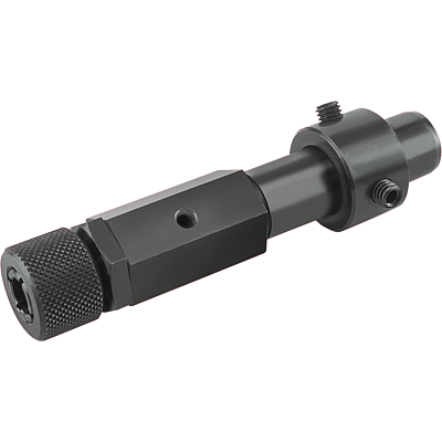 Supporto per comparatore, modello corto con gambo liscio