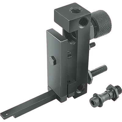 Supporto per comparatore girevole 90° leva tastatrice con foro