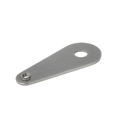 Stainless steel retaining plates for columns for spring tensioners / pull-down clamps