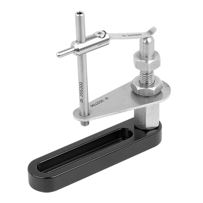 Spring finger with support and base rail