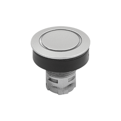 Pulsador con iluminación de anillo, versión integrada Ø 22,3 mm de tipo RRJ para elementos de contacto