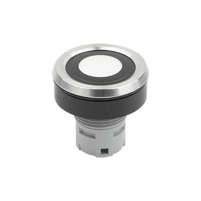 Pulsadores de membrana, versión integrada Ø 22,3 mm de tipo RRJ para elementos de contacto