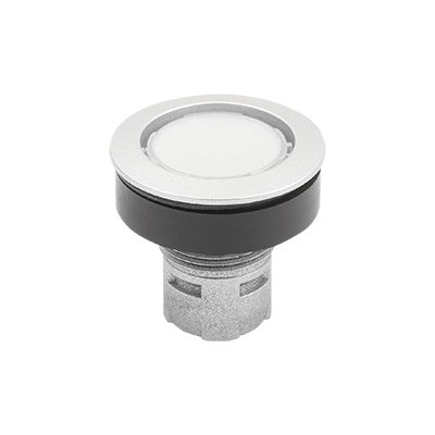 Pulsadores, versión integrada Ø 22,3 mm, con conexión de conector plano, compactos