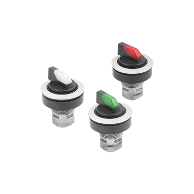 Pulsadores de parada luminosos de pulsación, versión integrada Ø 22,3 mm tipo RRJ para elementos de contacto