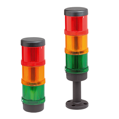 信号塔，LED 绿色、黄色、红色，整套设备 直径 70 mm