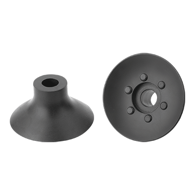 Ventosa piatta rotonda con attacco separato