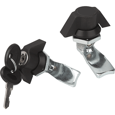 Serratura girevole con azionamento a leva