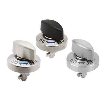 Quarter-turn clamp locks stainless steel Knob plastic or stainless steel