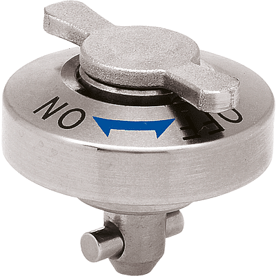 Chiusura 1/4 di giro acciaio inox, piatto