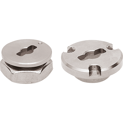 Clamping plates for quartr-turn clamp locks