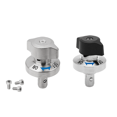 Ball lock pins with twist knob