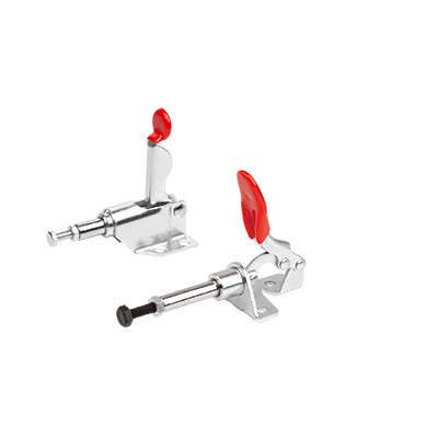 Mini push-pull toggle clamp with mounting bracket