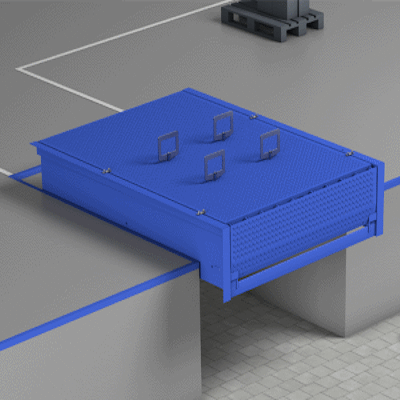 HYDRAULIC DOCK LEVELLER WITH HINGED LIP AS REPLACEMENT SOLUTION