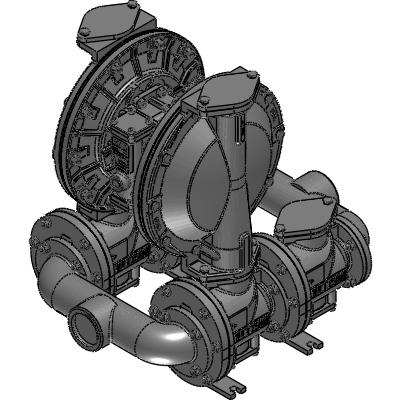 Nuodean DP27 2-inch Flap- valve Pump Industrial Valves