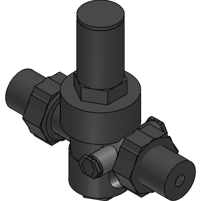 Officine Rigamonti Pressure reducing valve with diaphragm TEUTON PN40 with incorporated filter and stainless steel seat Industrial Valves