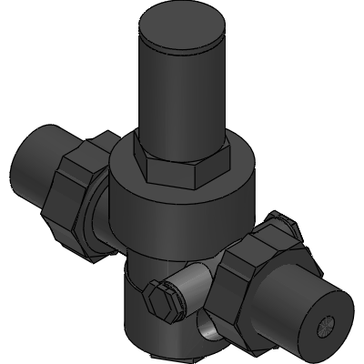 Officine Rigamonti Pressure reducing valve with diaphragm TEUTON PN40 with incorporated filter and stainless steel seat Industrial Valves