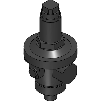 Officine Rigamonti Pressure reducing valve with diaphragm low pressure PN10 with compensation chamber and stainless steel seat Industrial Valves