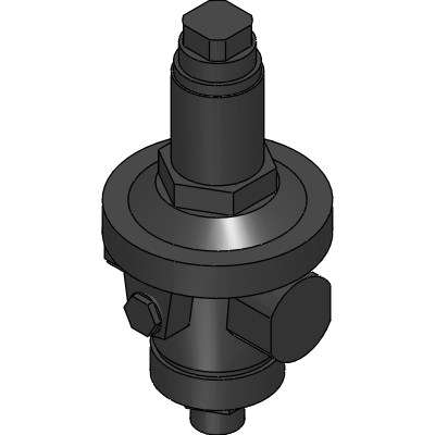 Officine Rigamonti Pressure reducing valve with diaphragm low pressure PN10 with compensation chamber and stainless steel seat Industrial Valves