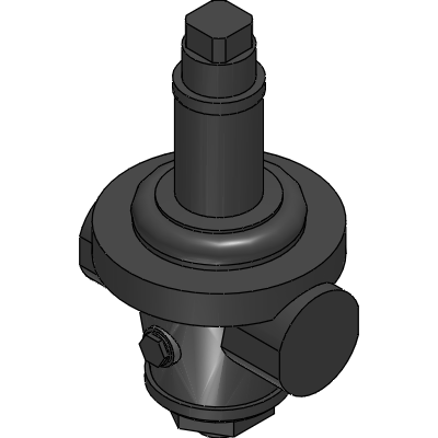 Officine Rigamonti Pressure reducing valve with diaphragm PN40 with compensation chamber and stainless steel seat Industrial Valves