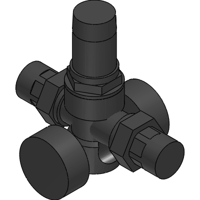 Officine Rigamonti PRESSURE REDUCING VALVE WITH DIAPHRAGM TWIST WITH INCORPORATEDFILTER AND ADJUSTMENT KNOB WITH COMPENSATED SYSTEM, IN DZR BRASS Industrial Valves