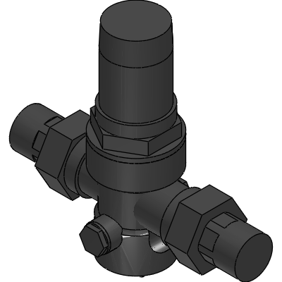 Officine Rigamonti PRESSURE REDUCING VALVE WITH DIAPHRAGM TWIST WITH INCORPORATEDFILTER AND ADJUSTMENT KNOB WITH COMPENSATED SYSTEM, IN DZR BRASS Industrial Valves