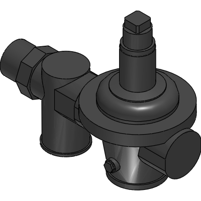 Officine Rigamonti Pressure reducing valve with diaphragm PN40 with filter, compensation chamber and stainless steel seat - 201 201 4 20220 Industrial Valves