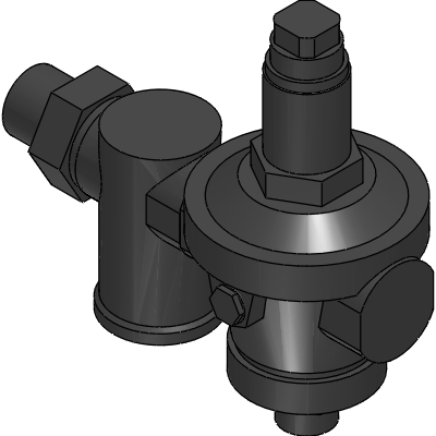 Officine Rigamonti Pressure reducing valve with diaphragm PN40 with filter, compensation chamber and stainless steel seat - 201 2 20120 Industrial Valves