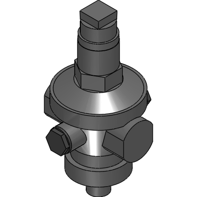 Officine Rigamonti Pressure reducing valve with diaphragm PN16 with compensation chamber and stainless steel seat Industrial Valves