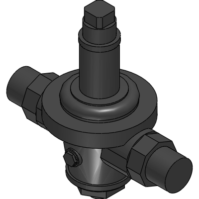 Officine Rigamonti Pressure reducing valve with diaphragm PN40 with compensation chamber and stainless steel seat - 201 201 4 20220 Industrial Valves
