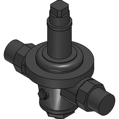 Officine Rigamonti Pressure reducing valve with diaphragm PN40 with compensation chamber and stainless steel seat - 201 201 4 20220 Industrial Valves