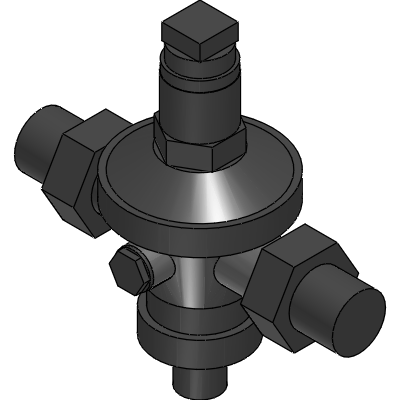 Officine Rigamonti Pressure reducing valve with diaphragm PN16 with compensation chamber and stainless steel seat Industrial Valves