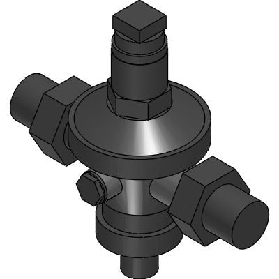 Officine Rigamonti Pressure reducing valve with diaphragm PN16 with compensation chamber and stainless steel seat Industrial Valves