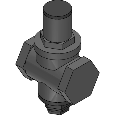 Officine Rigamonti PRESSURE REDUCING VALVE WITH PISTON SABO PN 16 NICKEL-PLATED Industrial Valves