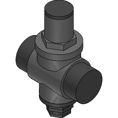 Officine Rigamonti PRESSURE REDUCING VALVE WITH PISTON SABO PN 16 NICKEL-PLATED Industrial Valves