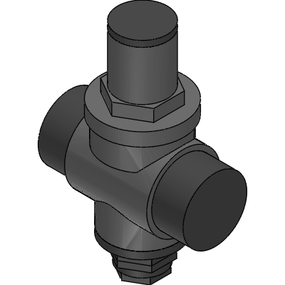 Officine Rigamonti PRESSURE REDUCING VALVE WITH PISTON SABO PN 16 NICKEL-PLATED Industrial Valves