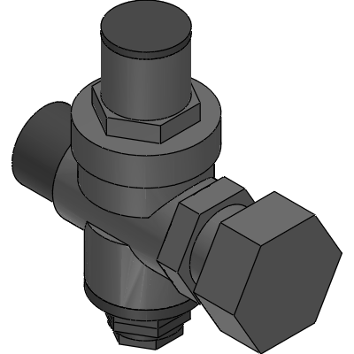 Officine Rigamonti PRESSURE REDUCING VALVE WITH PISTON SABO PN 16 NICKEL-PLATED Industrial Valves