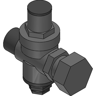 Officine Rigamonti PRESSURE REDUCING VALVE WITH PISTON SABO PN 16 NICKEL-PLATED Industrial Valves