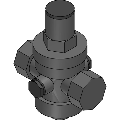 Officine Rigamonti PRESSURE REDUCING VALVES WITH PISTON PN 25 NICKEL-PLATEDWITH COMPENSATION SYSTEM AND STAINLESS STEEL SEAT Industrial Valves