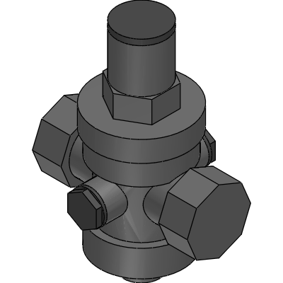Officine Rigamonti PRESSURE REDUCING VALVES WITH PISTON PN 25 NICKEL-PLATEDWITH COMPENSATION SYSTEM AND STAINLESS STEEL SEAT Industrial Valves
