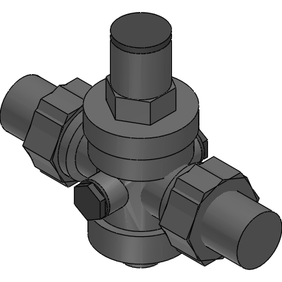 Officine Rigamonti PRESSURE REDUCING VALVES WITH PISTON PN 25 NICKEL-PLATEDWITH STAINLESS STEEL SEAT Industrial Valves