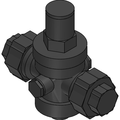 Officine Rigamonti PRESSURE REDUCING VALVES WITH PISTON PN 25 YELLOW WITH STAINLESS STEEL SEAT Industrial Valves