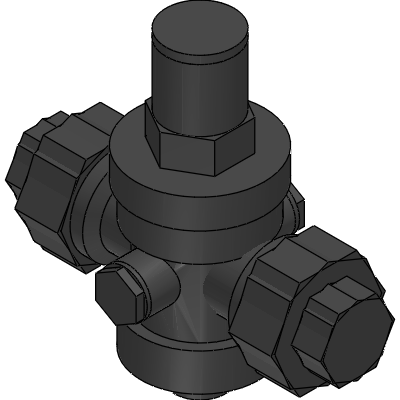 Officine Rigamonti PRESSURE REDUCING VALVES WITH PISTON PN 25 YELLOW WITH STAINLESS STEEL SEAT Industrial Valves