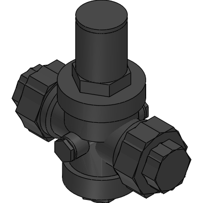 Officine Rigamonti PRESSURE REDUCING VALVES WITH PISTON PN 25 NIKEL PLATED WITH STAINLESS STEEL SEAT Industrial Valves
