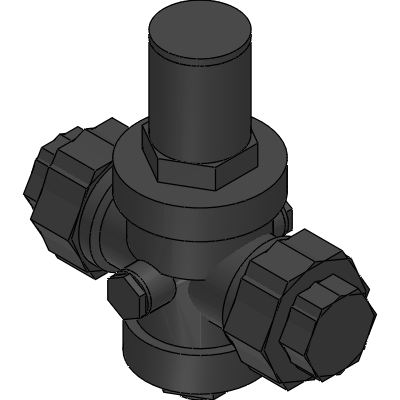 Officine Rigamonti PRESSURE REDUCING VALVES WITH PISTON PN 25 NIKEL PLATED WITH STAINLESS STEEL SEAT Industrial Valves